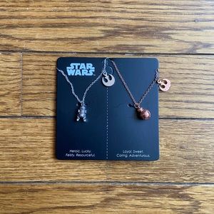 2 NEW Star Wars BFF necklaces